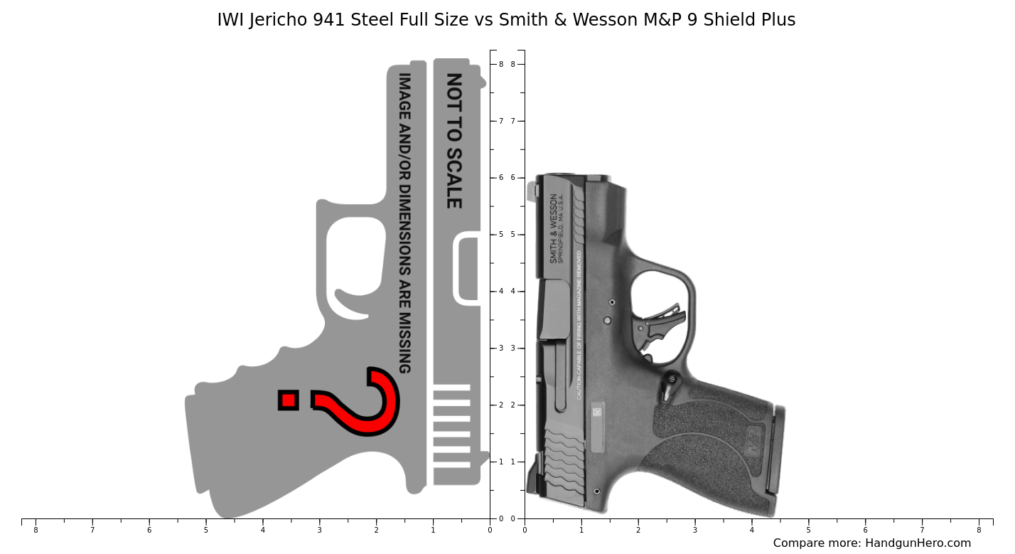 IWI Jericho 941 Steel Full Size Vs Smith Wesson M P 9 Shield Plus