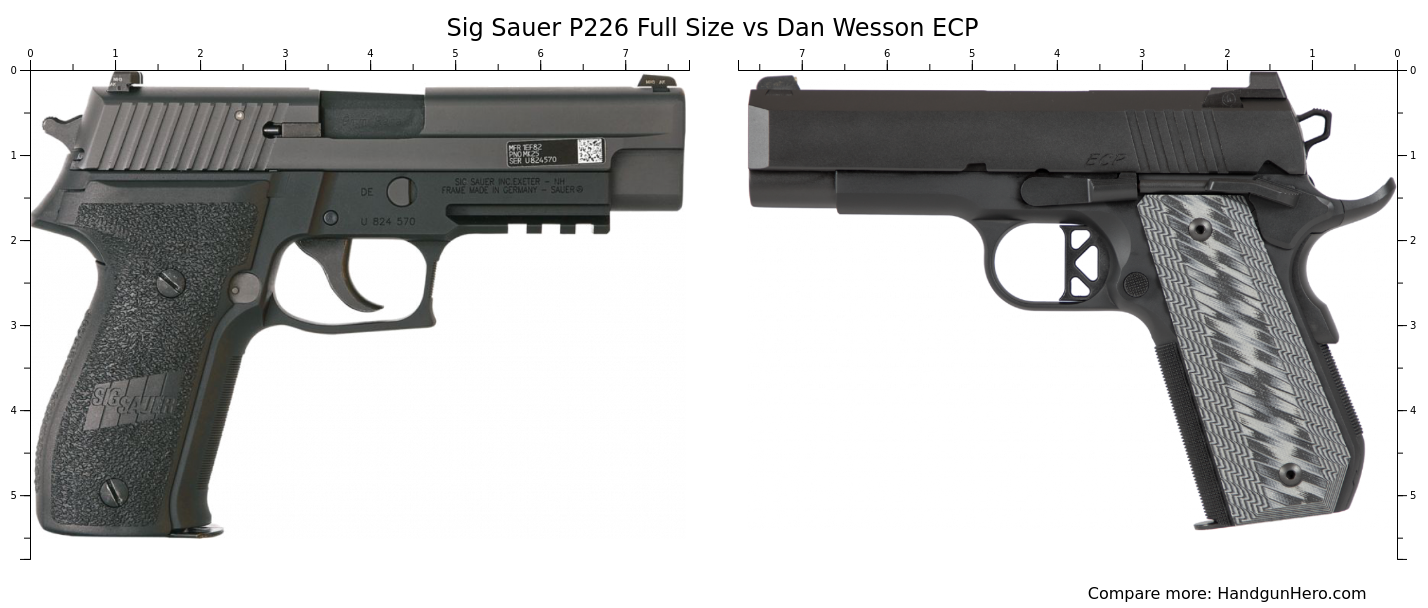 Sig Sauer P Full Size Vs Dan Wesson ECP Vs Sig Sauer P Carry Size