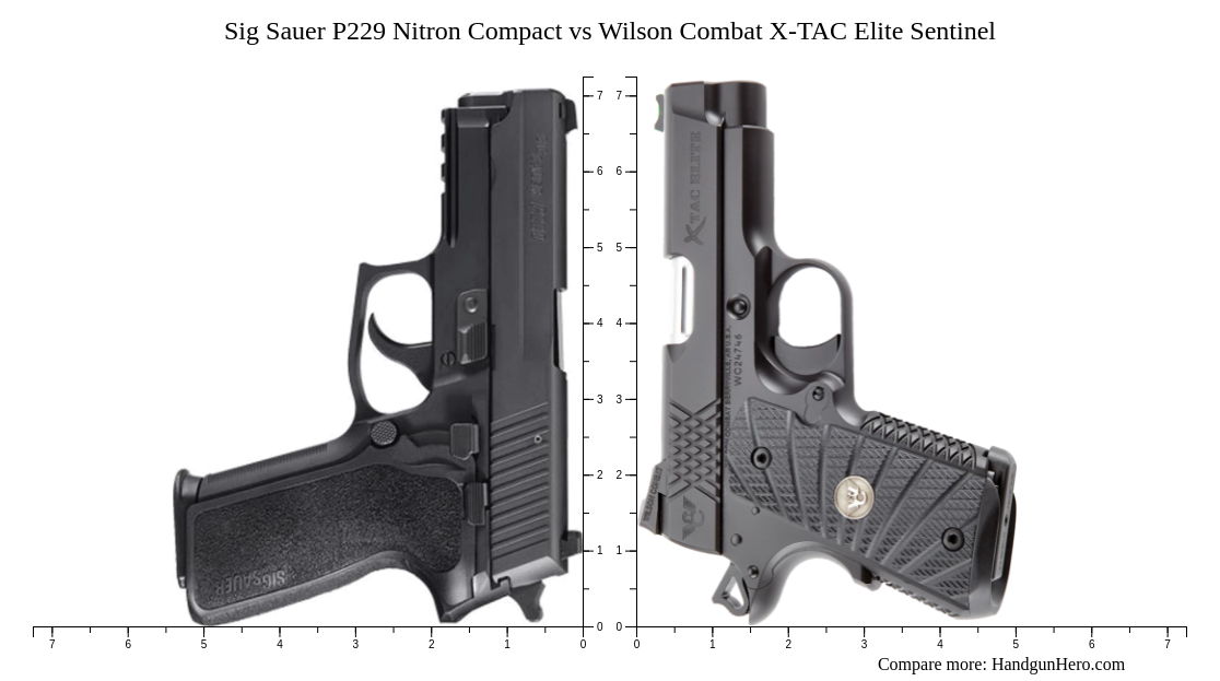 Sig Sauer P Nitron Compact Vs Wilson Combat X Tac Elite Sentinel