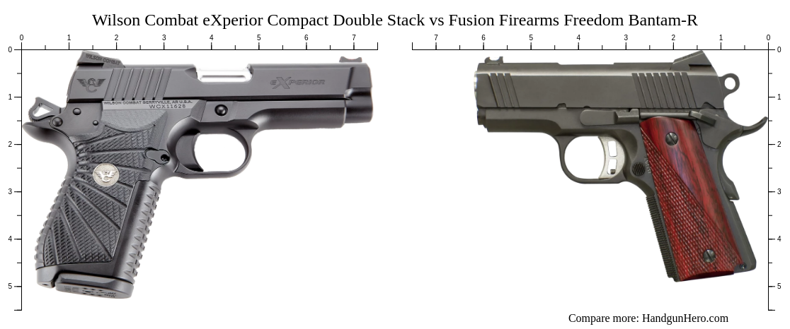 Wilson Combat eXperior Compact Double Stack vs Fusion Firearms Freedom ...