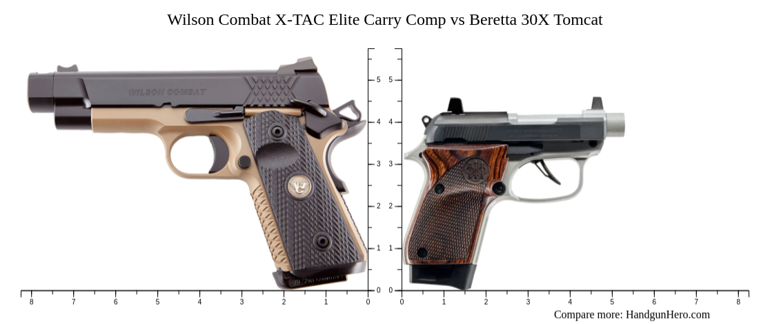 Wilson Combat X-TAC Elite Carry Comp vs Beretta 30X Tomcat size ...