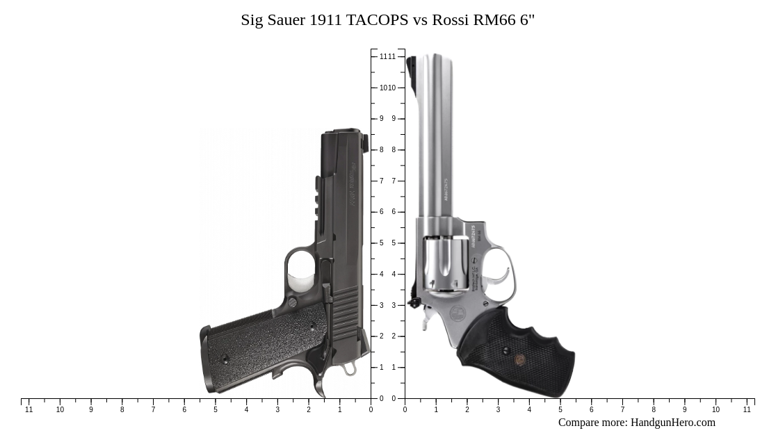 Sig Sauer 1911 TACOPS vs Rossi RM66 6