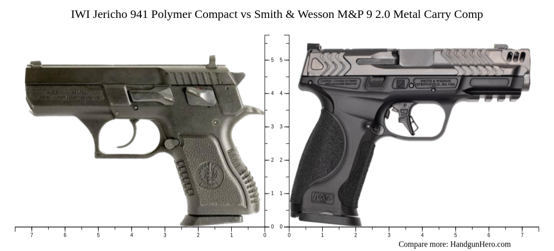 Polymer Carry Comp Guide Rod IWI Jericho 941 Polymer Compact vs Smith & Wesson M&P 9 2.0 Metal Carry ...