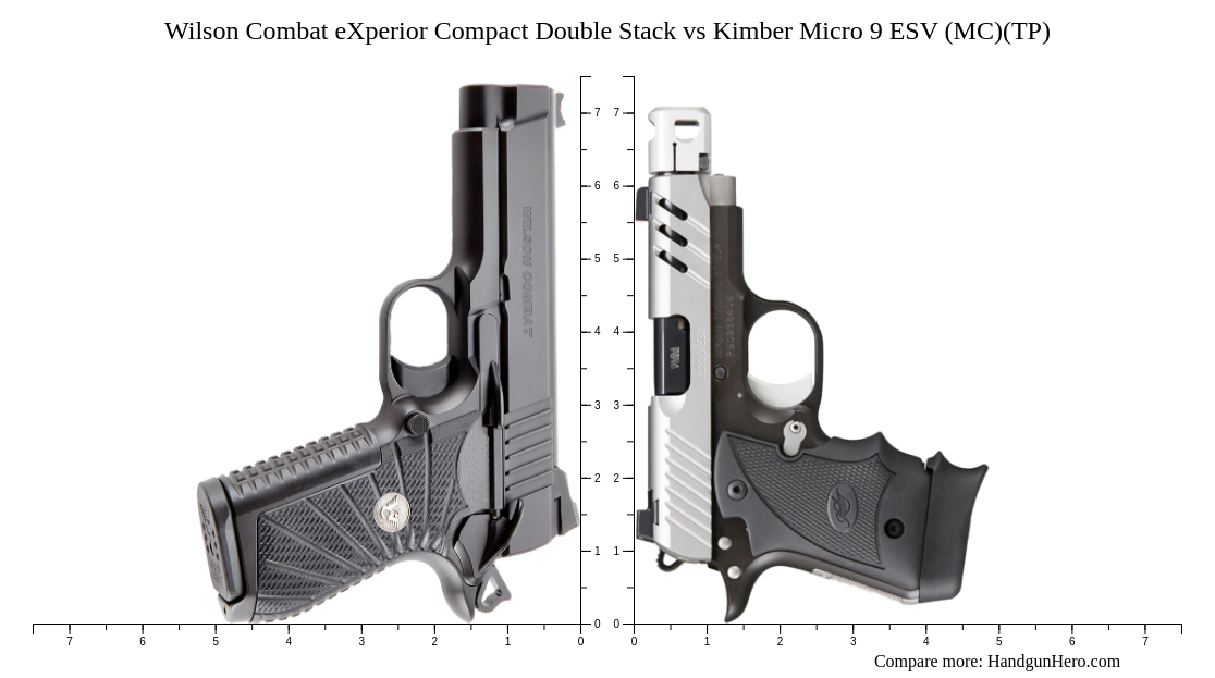 Wilson Combat eXperior Compact Double Stack vs Kimber Micro 9 ESV (MC ...