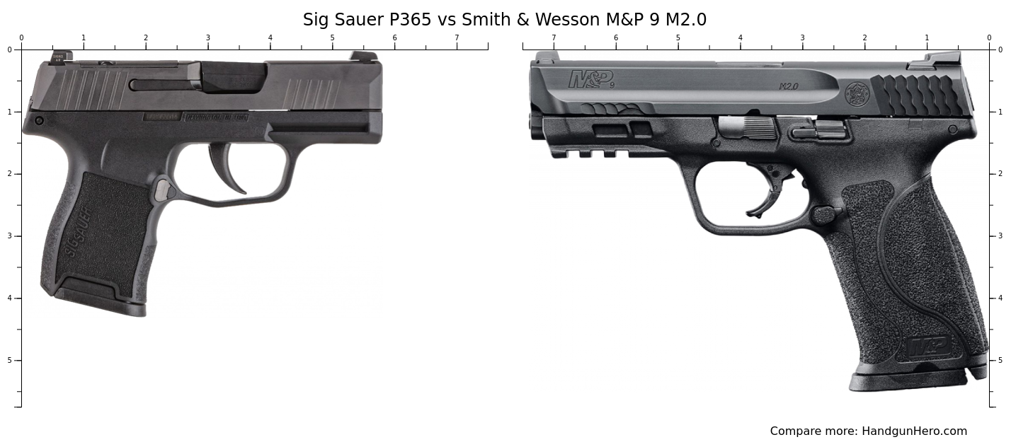 Sig Sauer P Vs Smith Wesson M P M Vs Glock G X Size