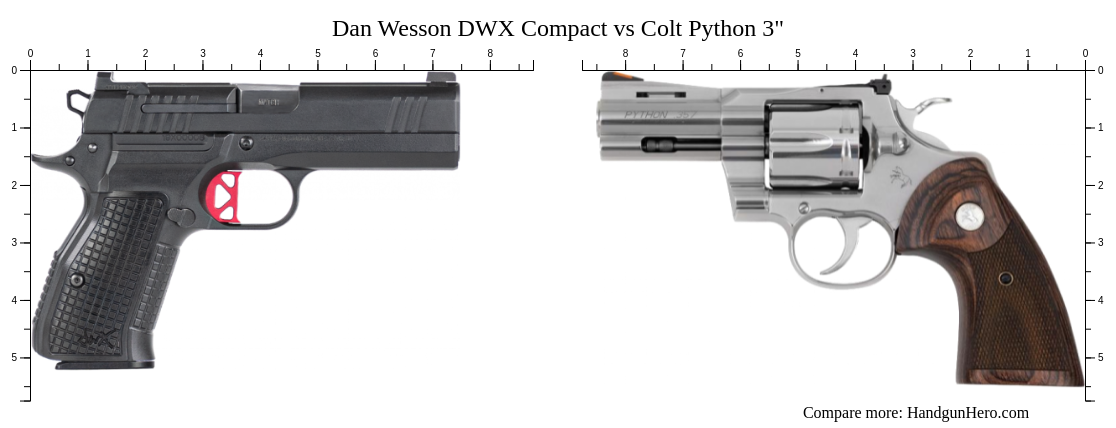 Dan Wesson DWX Compact vs Colt Python 3