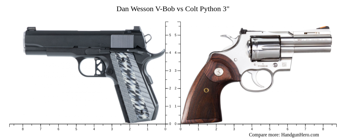 Dan Wesson Python Dan Wesson V-Bob vs Colt Python 3