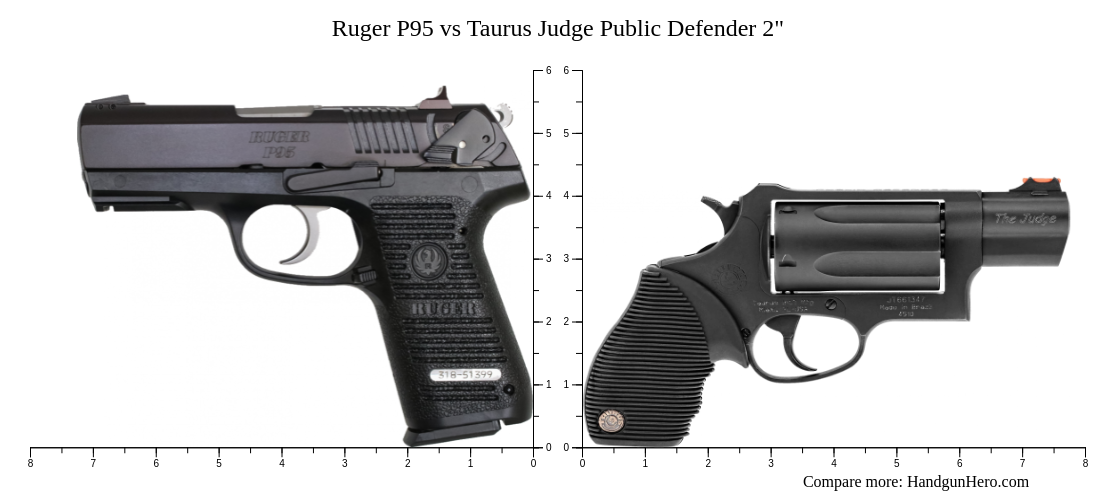 Ruger P95 vs Taurus Judge Public Defender 2