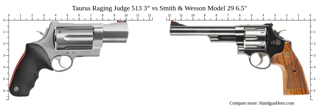 Taurus Raging Judge 513 3” vs Smith & Wesson Model 29 6.5