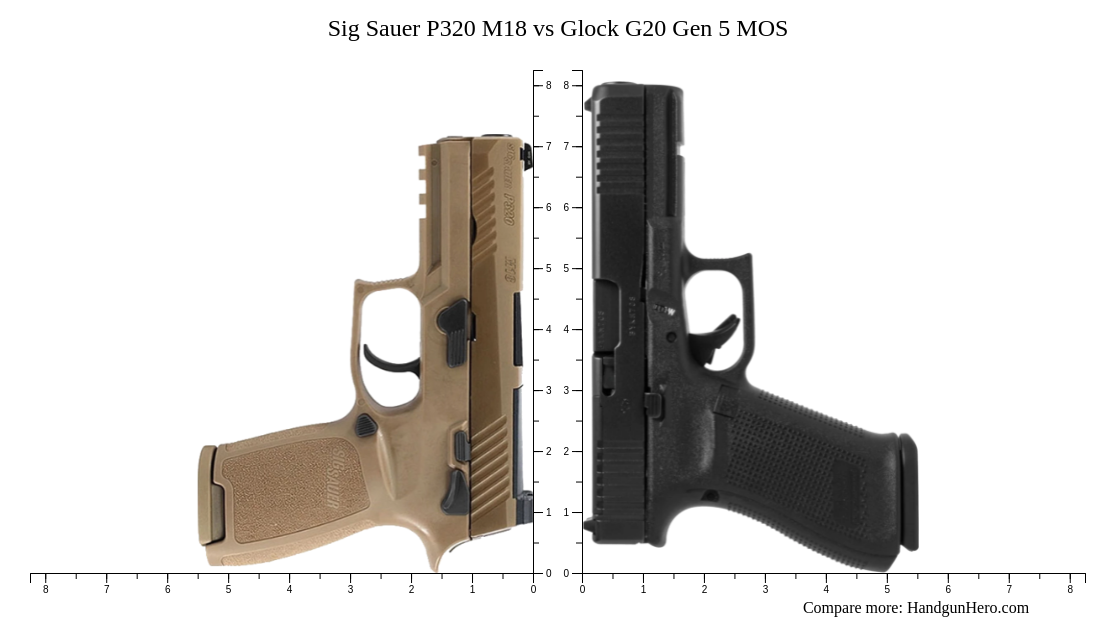 Sig Sauer P320 Nitron Full Size Vs Glock G21 Gen4 Vs Sig Sauer P320 M18