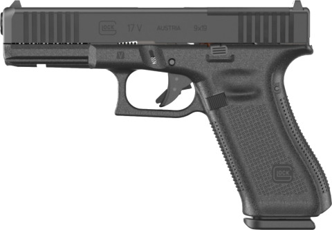 Glock G17 V facing left