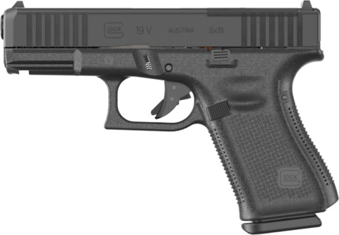 Glock G19 V facing left