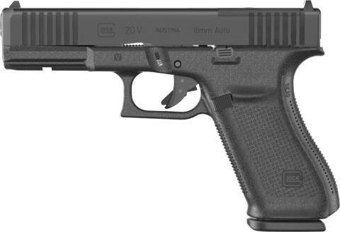 Glock G20 V MOS facing left