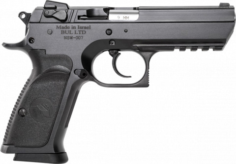 Magnum Research Baby Eagle III 9mm Steel Full Size facing right