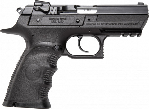 Magnum Research Baby Eagle III 9mm Polymer Semi-Compact facing right